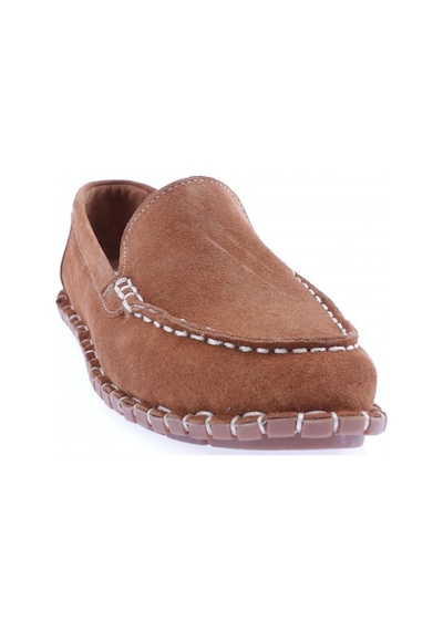 Dgn 603-23y Kadin Dikiş Detayli Loafer Ayakkabi 603-2109-R1783 Taba