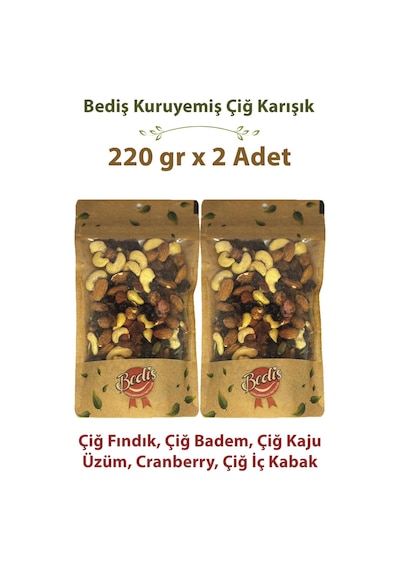 Bediş Naturel Kase Çiğ Special Karışık 220 Gr X 2 Adet 220 G