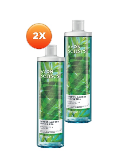Avon Senses Secret Lagoon Su Meymeleri ve Misk Kokulu Duş Jeli 2 x 500 ML