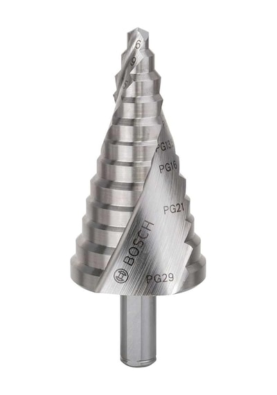 Professional Kademeli Matkap Hss 3 Yüzeyli Şaftlı Ø 6 37 Mm