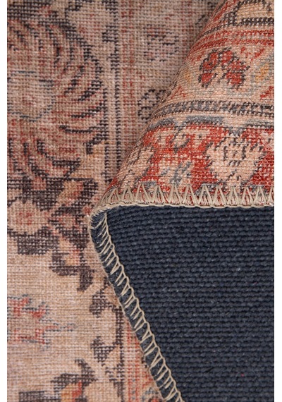 Folk Vintage Desenli Dokuma Taban Dekoratif Rustik Halı Ba 35