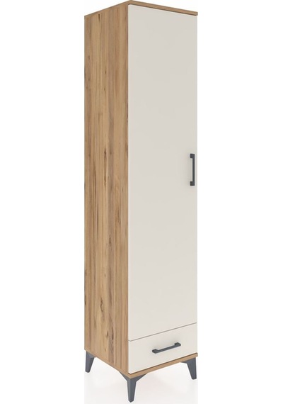 Hyperion Dolap 5 Raflı Tek Çekmeceli Tek Kapaklı 44x44x195 Ça... Çam Hyperion Dolap 5 Raflı Tek Çekmeceli Tek Kapaklı 44x44x195 Ça... Çam