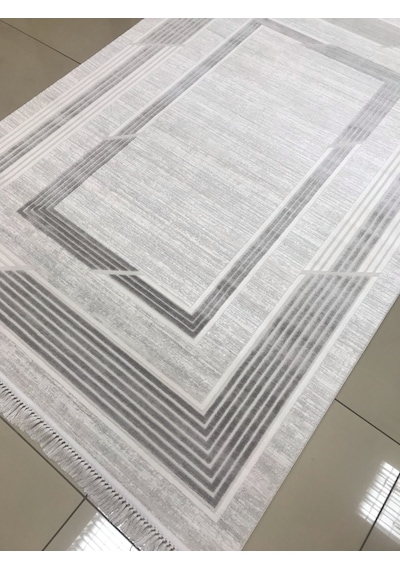 Merinos Halı Elegance 74430 095 Serisi Akrilik Salon Oturma Yatak Odası Halısı Gri