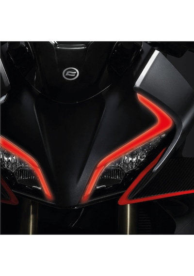 Cf Moto 450sr Kırmızı Far Led Sticker Etiket Modeli