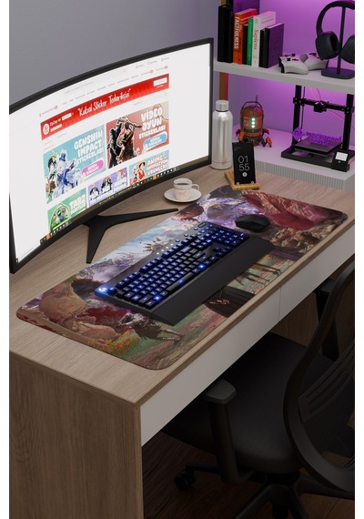 Expedition 33 Kaymaz Dikişli Kauçuk Oyuncu Mousepad V5 - 90x40 Xxl Gaming Mouse Pad Fare Altlığı