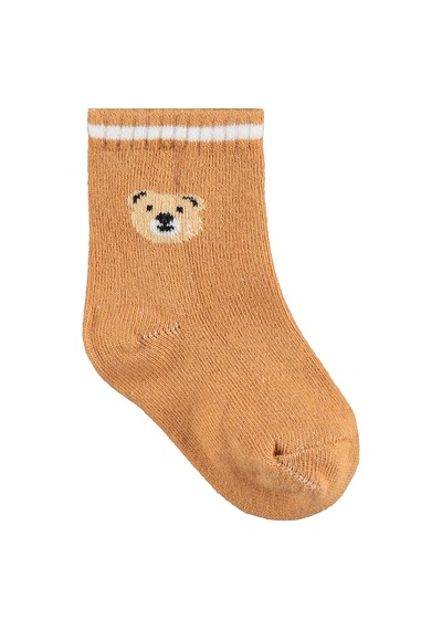 Civil Baby Bear 3'lü 6- Bebek Erkek Çorap Set Standart