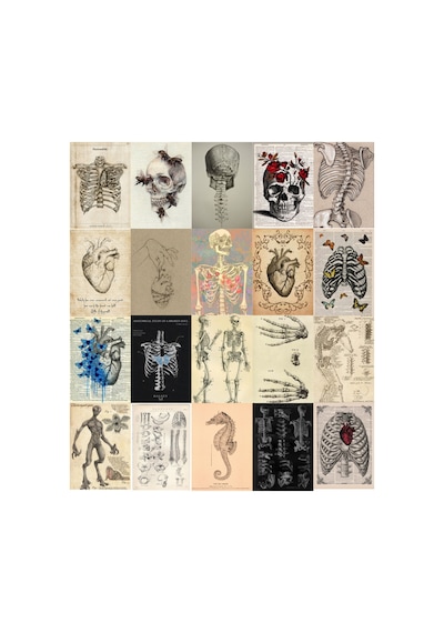 20'li A5 Gotik Fairycore Mistik Poster Seti Dark Aesthetics Cadı Ve Mantar Duvar Afişi