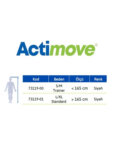 Actimove Talocast Airgel Ayak Bilekliği Siyah Renk