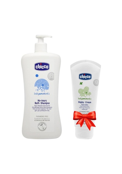 Chicco Göz Yakmayan Saç ve Vücut Şampuanı 750 ML + Chicco Pişik Önleyici Krem 100 ML
