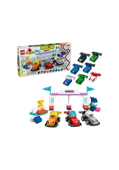 Mey İthalat 10445 Duplo F1 Takımı Yarış Arabaları Ve Sürücüleri 70 Parça +2aş