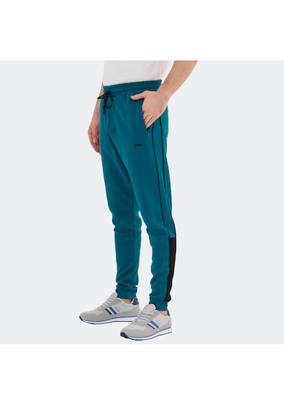Slazenger VALARY Erkek Cepli Dar Paça Petrol Eşofman Altı