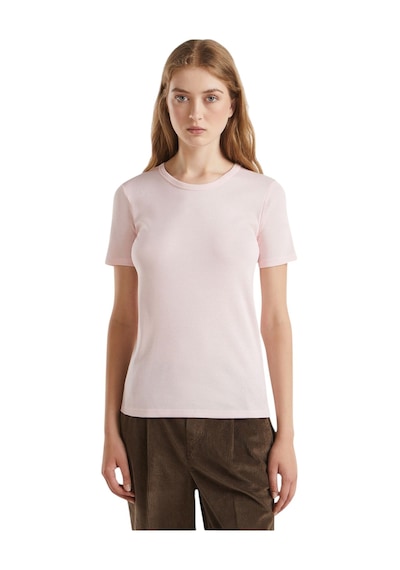 United Colors Of Benetton Basic Kısa Kollu Bisiklet Yaka T-shirt Pembe