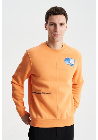 AR-MA Arma Şık Erkek Regular Fit 3 İplik Şardonlu Bisiklet Yaka Sweatshirt 001