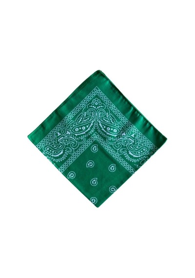 Bandana Balık Desenli Yeşil