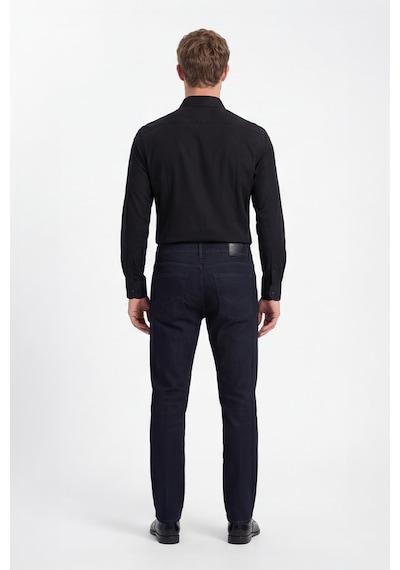 Sabri Özel Erkek Lacivert Normal Kesim Regular Fit Beş Cep Normal Bel Denim Pantolon