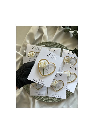 Gala Çiçek Magnet, Söz Kına Düğün Nişan Hediyelik 10adet - 904710529 Diğer