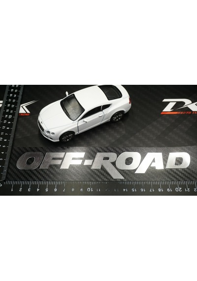 Off Road Logo Arazi Aracı Karbon Fiber Gümüş Bagaj Sticker