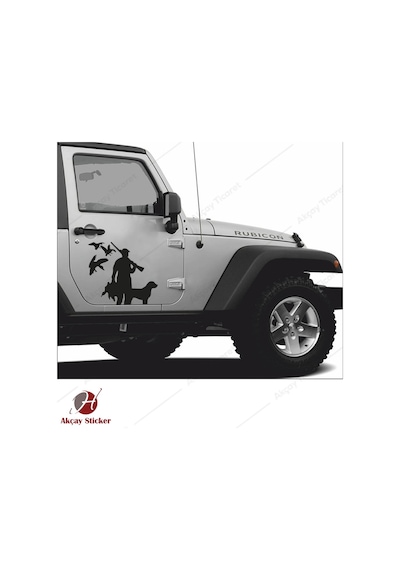Avcı Sticker Ördek Avı Sticker Çulluk Avı Sticker Oto Sticker