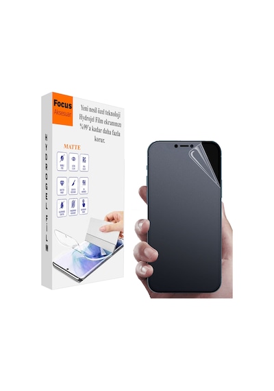 Apple Uyumlu Apple Uyumlu iPhone 6s Kırılmaz Cam Özel Kesim Mat Hydrogel Film