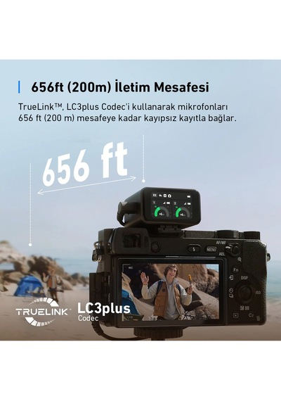 Anker Ankerwork M650 Kablosuz Yaka Mikrofonu Siyah