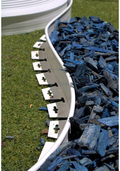 Çim Ayırıcı 5 Metre Beyaz Renk Çim Sınırlayıcı Taş Toprak Ayı.