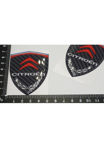 Citroen Logo Kelebek Cam Çamurluk Yanı Damla Silikon Amblem