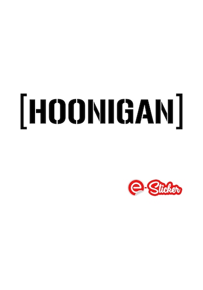 Hoonigan Oto Sticker Araba Sticker