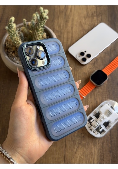 Apple iPhone 15 Pro Max Uyumlu Darbelere Hava Filtreli Yüksek Kamera Korumalı Şık West Silikon Kılıfı Lacivert Apple iPhone 15 Pro Max Uyumlu Darbelere Hava Filtreli Yüksek Kamera Korumalı Şık West Silikon Kılıfı Lacivert