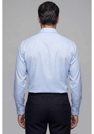 Bisse Regular Fit Paşa Yaka Pamuk Açık Mavi Erkek Gömlek Gmok3ps22400001 D33 Açık Mavi
