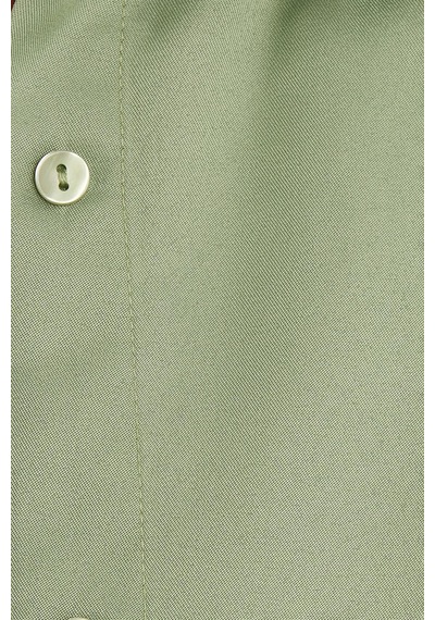 Tudors Kadın Oversize Rahat Kesim Spor Yaka Uzun Kollu Basic Düz Mint Gömlek-36878 Mint