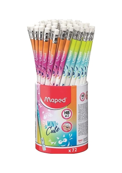 Maped Kurşun Kalem Mini Cute Hb Silgili 72 Li 851874 Çok Renkli