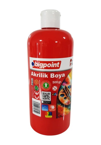 Bigpoint Akrilik Boya 500 Gram Kırmızı Diğer