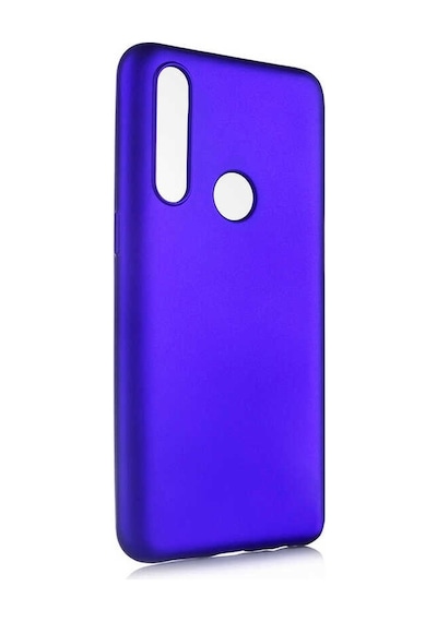 Noktaks - Oppo Uyumlu Oppo A31 - Kılıf Mat Renkli Esnek Premier Silikon Kapak - Saks Mavi