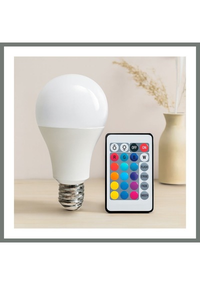 Bezos Kumandalı Rgb Led Ampul 15w 90w Eşdeğer E27 1100lm 15000 Saat Mmbz Standart
