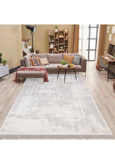 İpek Halı Vales 7822a Modern Salon Halısı Krem