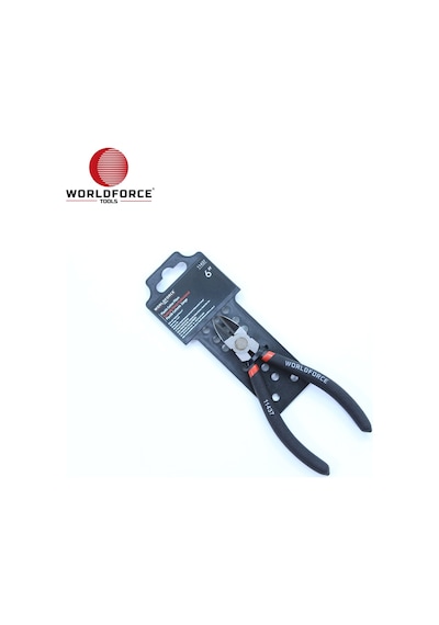 Worldforce 11437 Kuyumcu Yan Keski Pense S2 Çelik Altın ve Gümüş 6" 160 MM