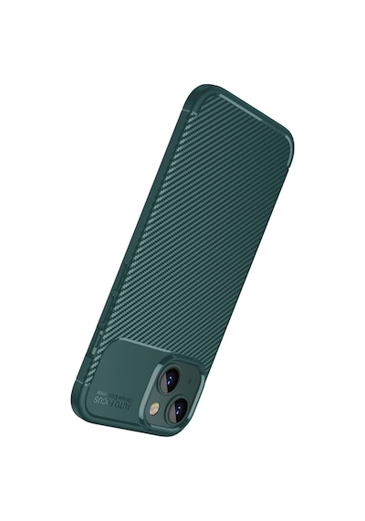 Apple iPhone  Uyumlu  15 Kılıf Auto Focus Karbon Kapak - Yeşil Çok Renkli