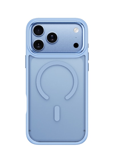 Apple iPhone Uyumlu 18 Pro Max Kılıf Wiwu Fgg-012 Armorpro Serisi M-safeli Parmak İzi Bırakmayan Kılıf Açık Mavi