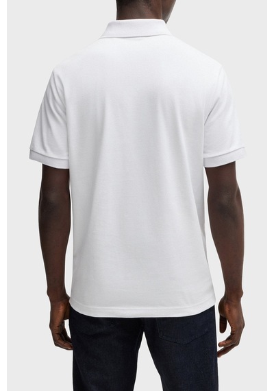 Boss Erkek Polo Yaka T Shirt 50507803 100 Beyaz Beyaz