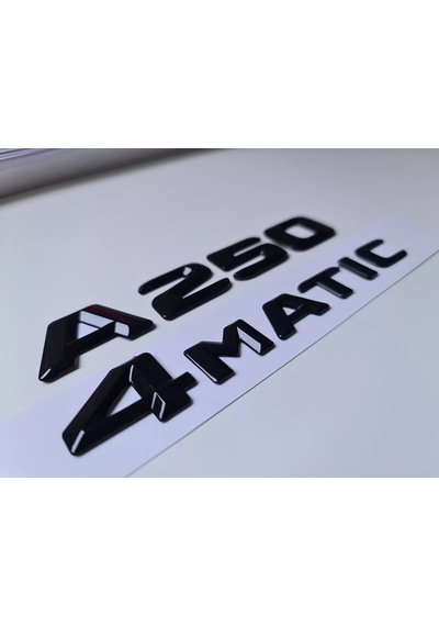 Benz A250 Ve 4matic Krom Bagaj Yazısı Seti 2'li 3m 3d Abs