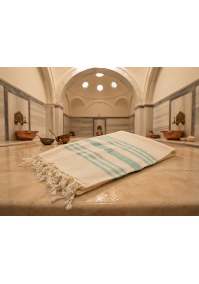 Ludıa Doğal Bambu Dokuma Hafif Ve Çok Amaçlı Peştemal Havlu S.yeşili 170x97 Cm Su Yeşili