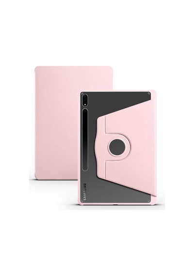 Galaxy Uyumlu  Tab S7 Fe Lte T737-t736-t733-t730 Kılıf Zore Termik Kalem Bölmeli Dönebilen Standlı Kılıf
