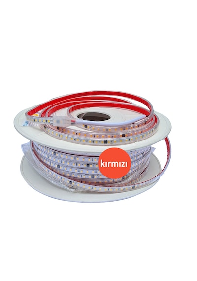 Şerit Led 120 Led 220v 100 Metre Makara Renk Seçimi-Metre Seçimi Kırmızı-100 Metre