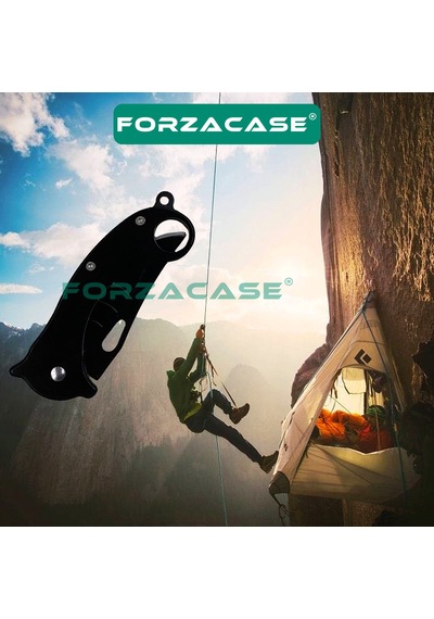Forzacase Paslanmaz Çelik Ultra Keskin Outdoor Avcılık Kamp Çakısı Fc342 Siyah