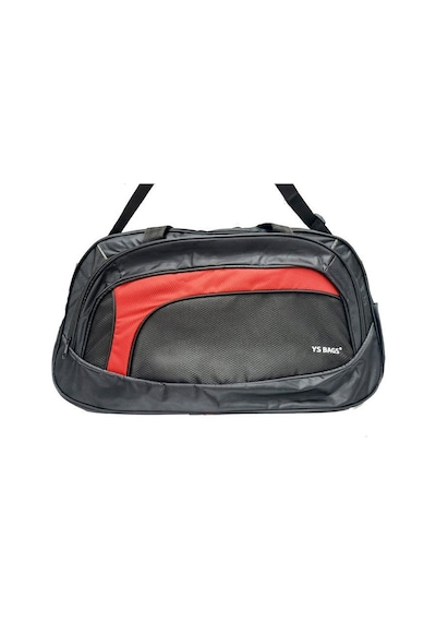 Bags 2542-24 Seyahat Çanta Siyah Kırmızı Siyah
