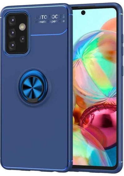 Samsung Uyumlu Galaxy A72 Kılıf Zore Ravel Silikon Kapak Mavi