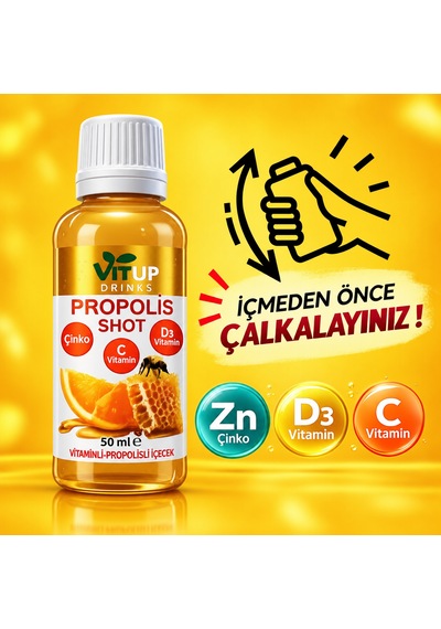Vitup Propolis Shot 50 Ml 10 Adet 1 Kutu