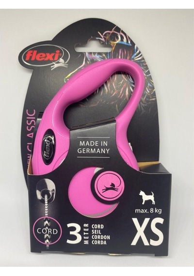 Köpek Tasması New Classic 3m Ip XS Pembe