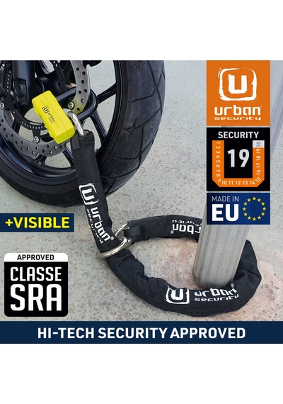 Urban Securıty Ur74-120 13.5 Mm 120cm Kement Zincir Kilit 120cm Zincir