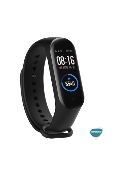 Xiaomi Mi Band 6 İçin Silikon Kordon Siyah Mi Band 6 İle Uyumlu Kordon - Siyah Çok Renkli